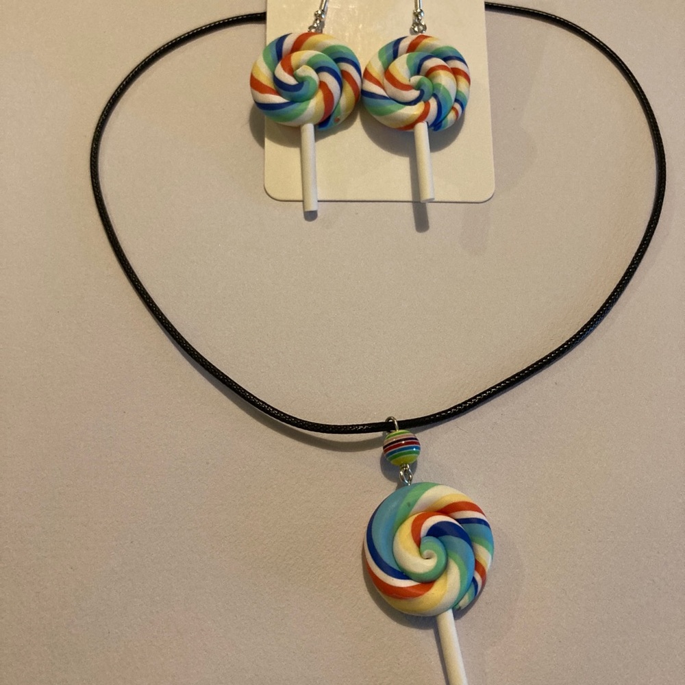 Handmade Lollipop Jewelry Set